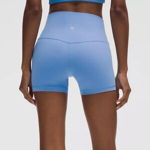 lululemon Sky Blue Bike Shorts